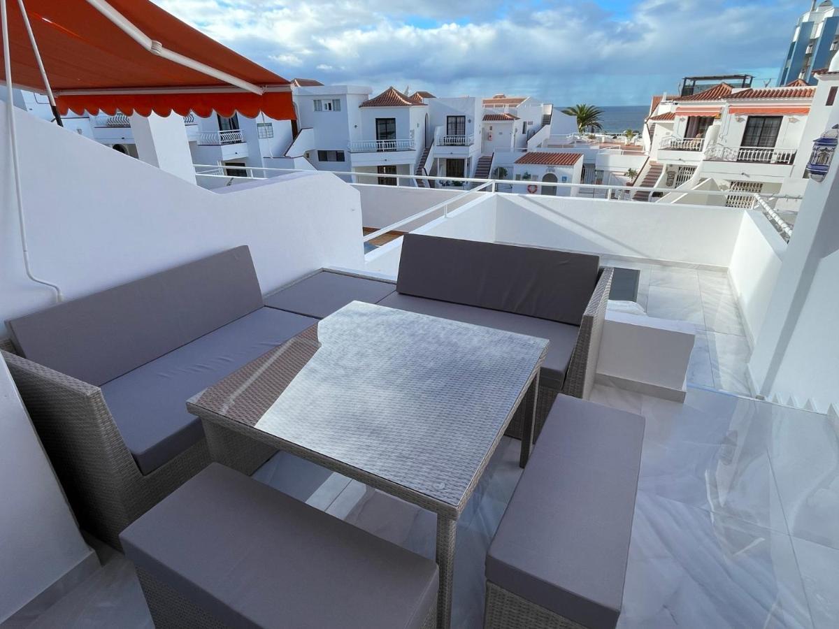 Luxury Diamond - Ocean View, Big Terraces, Air Con, Wifi Leilighet Los Cristianos  Eksteriør bilde
