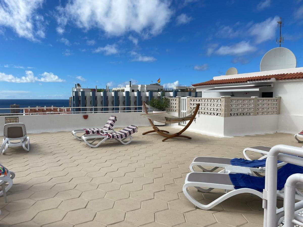 Luxury Diamond - Ocean View, Big Terraces, Air Con, Wifi Leilighet Los Cristianos  Eksteriør bilde