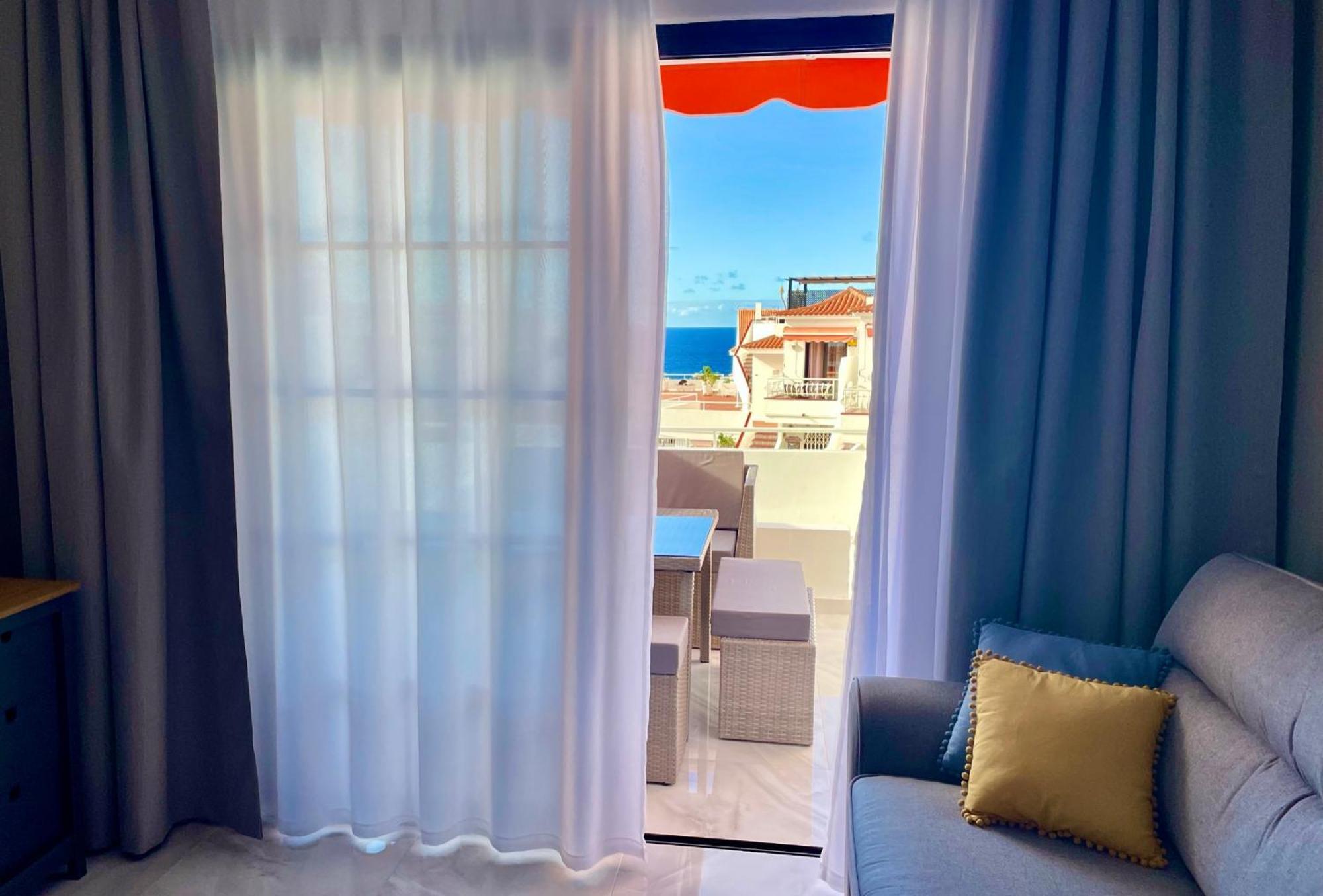 Luxury Diamond - Ocean View, Big Terraces, Air Con, Wifi Leilighet Los Cristianos  Eksteriør bilde