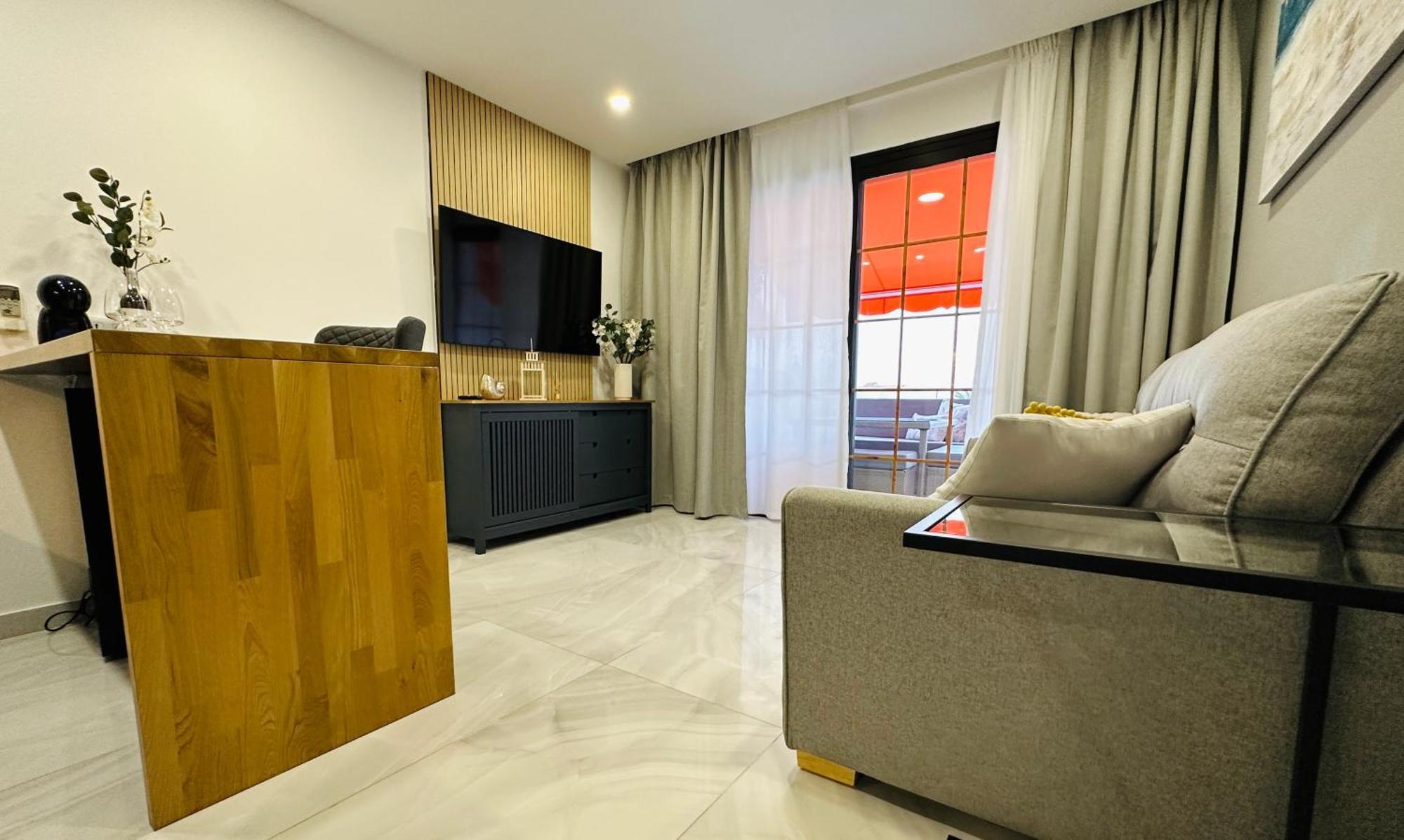 Luxury Diamond - Ocean View, Big Terraces, Air Con, Wifi Leilighet Los Cristianos  Eksteriør bilde